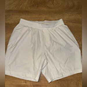 Lululemon Athletica White Athletic Shorts Lightweight Comfort
